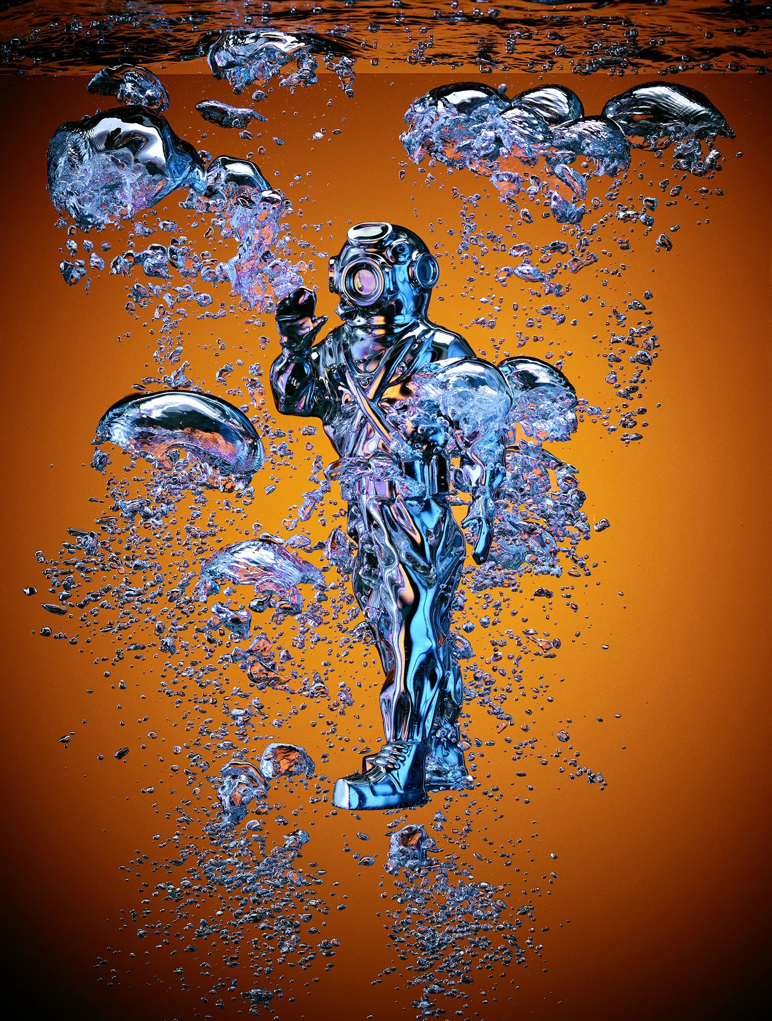 Porcelain figural artwork